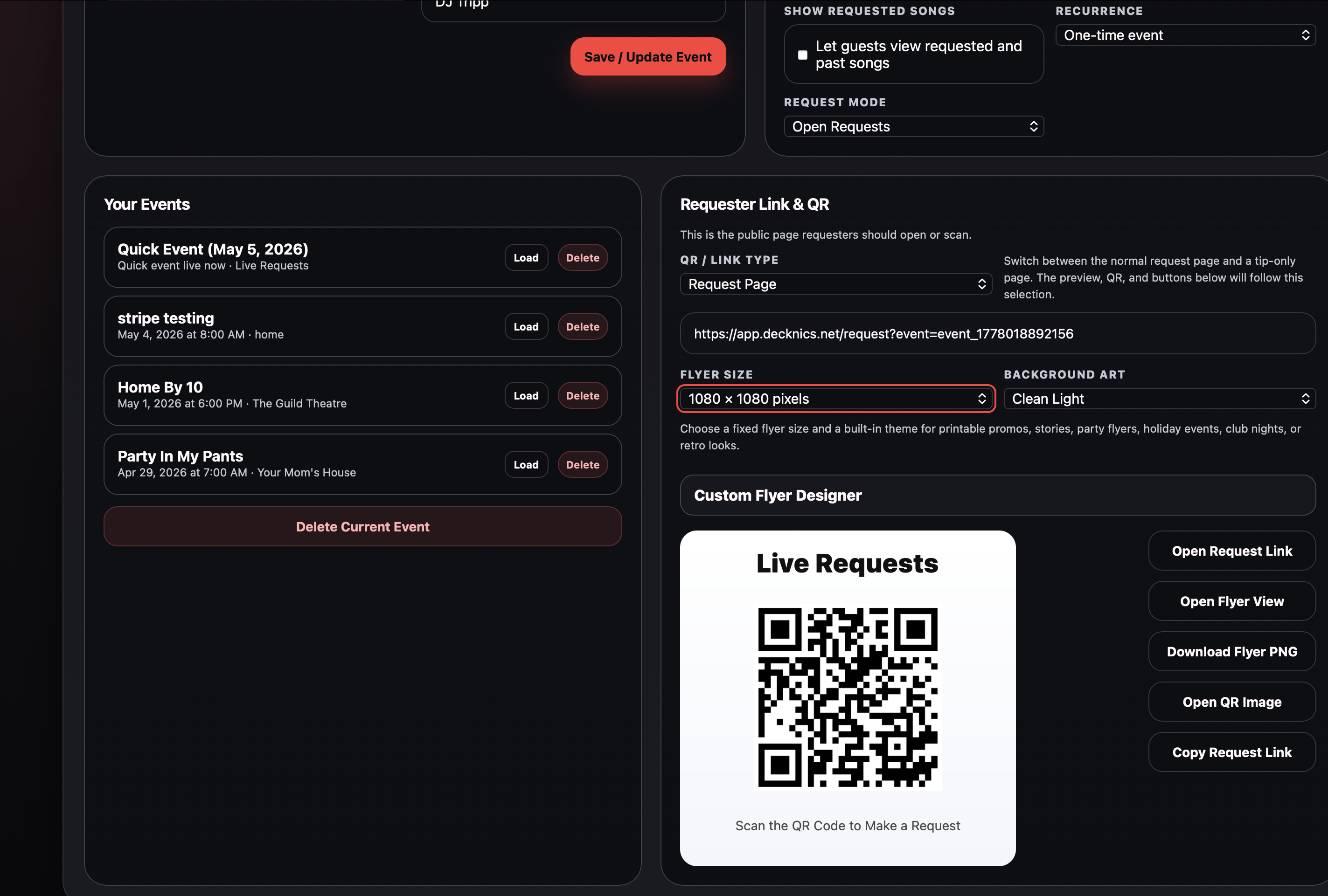 Guest QR flow